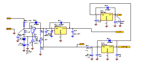 Esquemático parcial de fuente housekeeping
