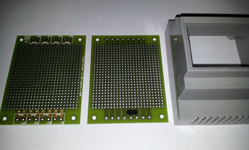 Placa ProtoR416 con gabinete riel DIN