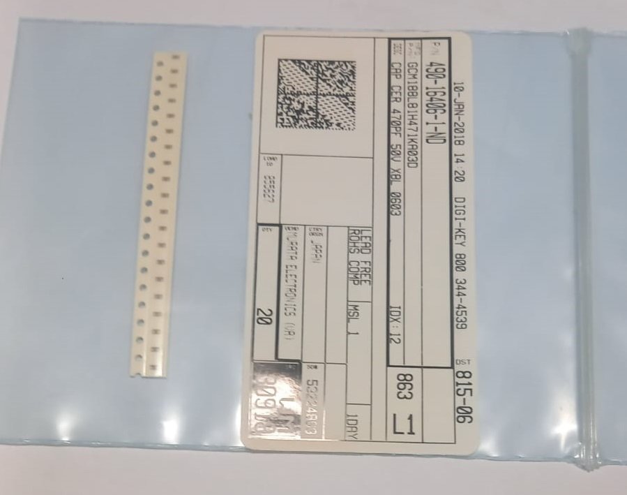 20 x 470 pF ±10% 50V Capacitor Ceramico X8L 0603
